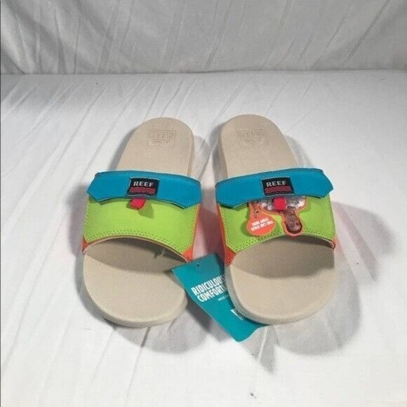 REEF Stash Men's Slides Size 11 Carrot Top Outdoor Sandals NEW - Picture 1 of 7